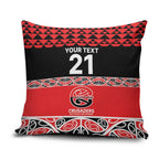 New Zealand Rugby Pacific Custom Pillow Cover Whatumoana Maori Kowhaiwhai Pattern - Aussie Hoodie