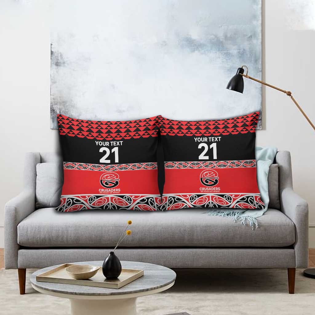 New Zealand Rugby Pacific Custom Pillow Cover Whatumoana Maori Kowhaiwhai Pattern - Aussie Hoodie