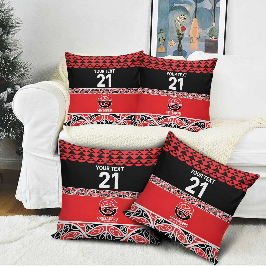 New Zealand Rugby Pacific Custom Pillow Cover Whatumoana Maori Kowhaiwhai Pattern - Aussie Hoodie