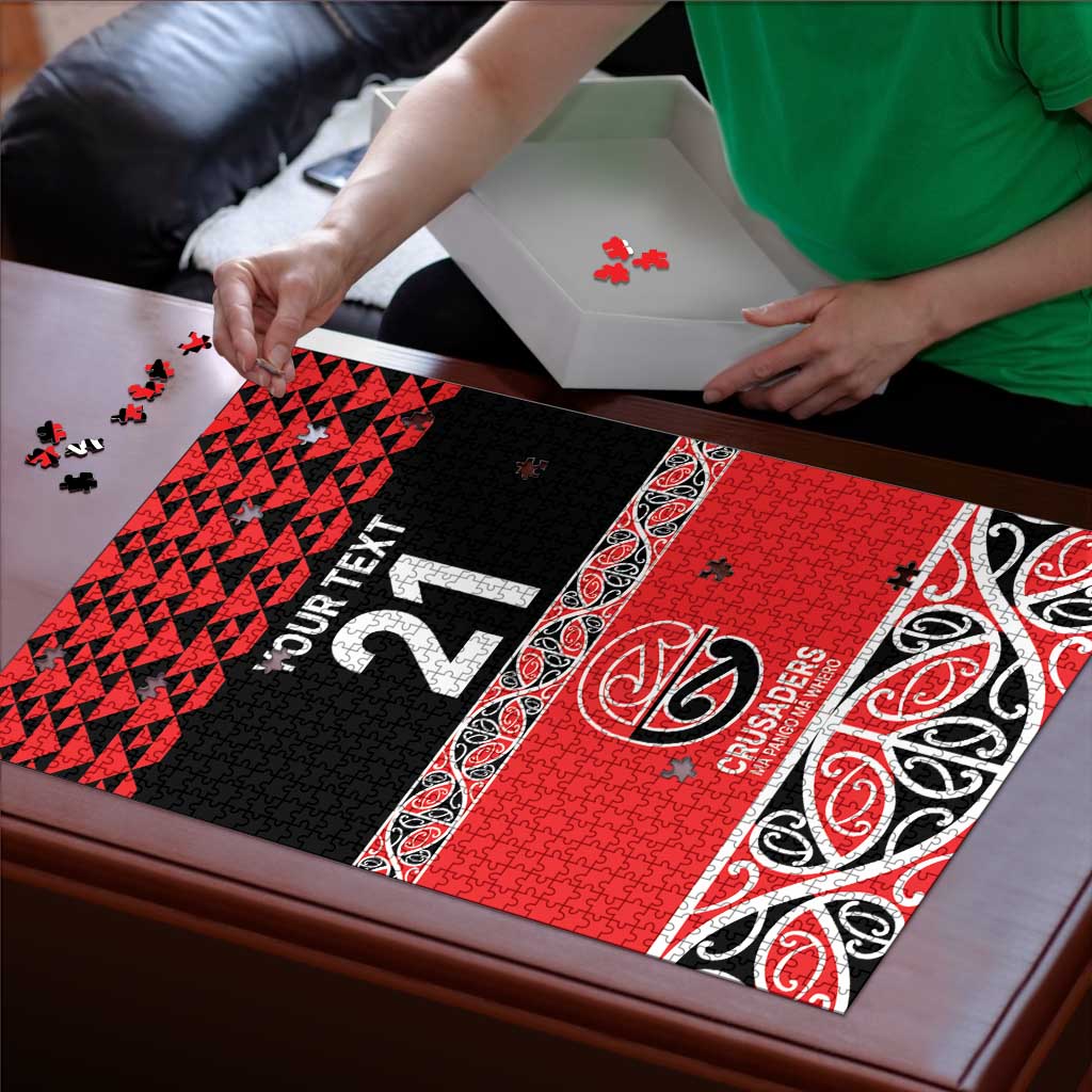 New Zealand Rugby Pacific Custom Puzzle Whatumoana Maori Kowhaiwhai Pattern - Aussie Hoodie