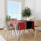 New Zealand Rugby Pacific Custom Tablecloth Whatumoana Maori Kowhaiwhai Pattern