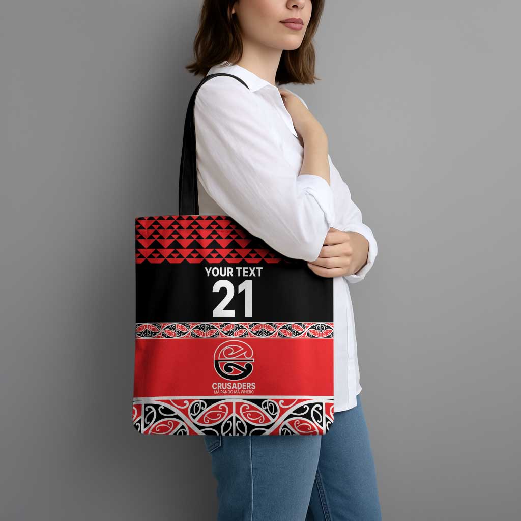 New Zealand Rugby Pacific Custom Tote Bag Whatumoana Maori Kowhaiwhai Pattern - Aussie Hoodie