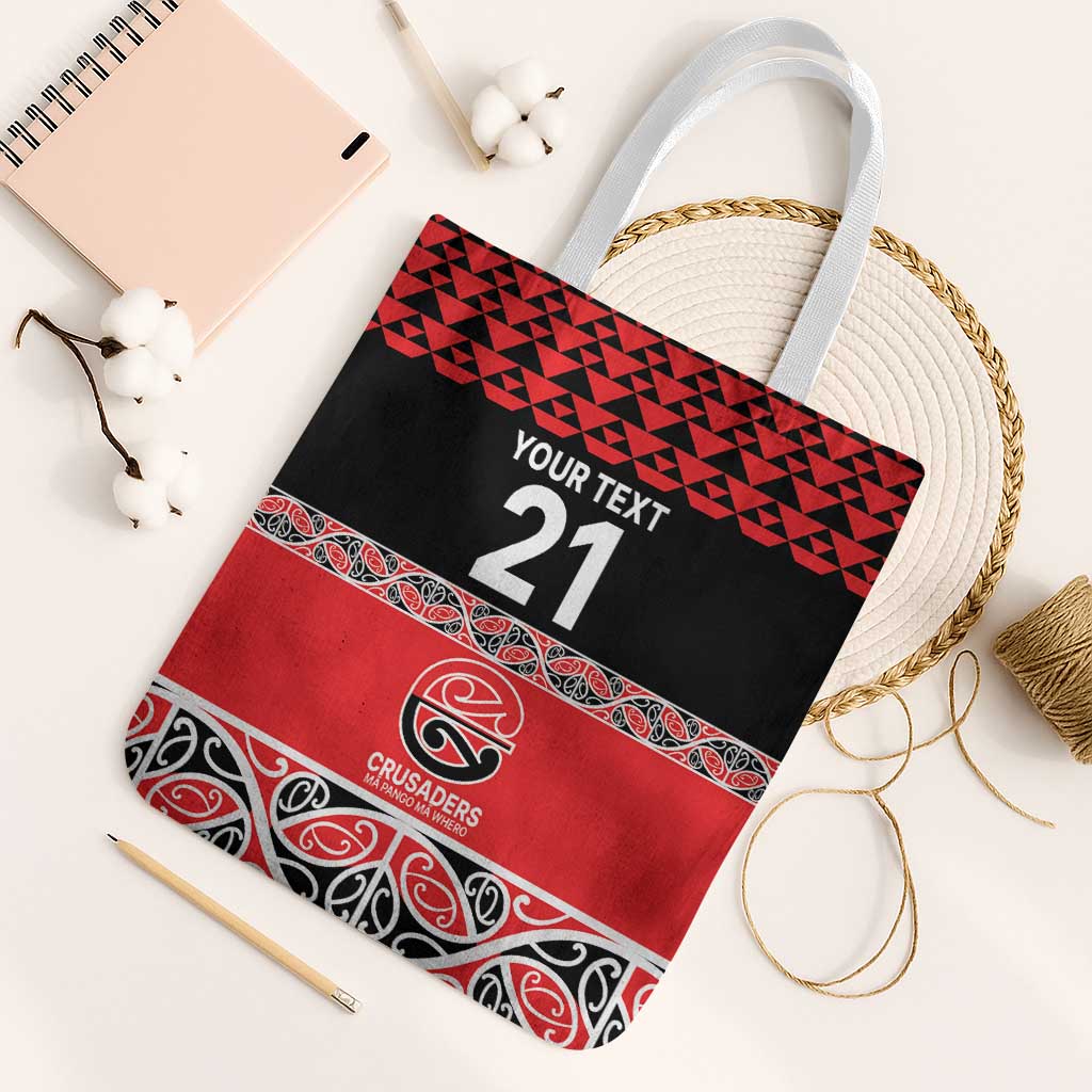 New Zealand Rugby Pacific Custom Tote Bag Whatumoana Maori Kowhaiwhai Pattern - Aussie Hoodie