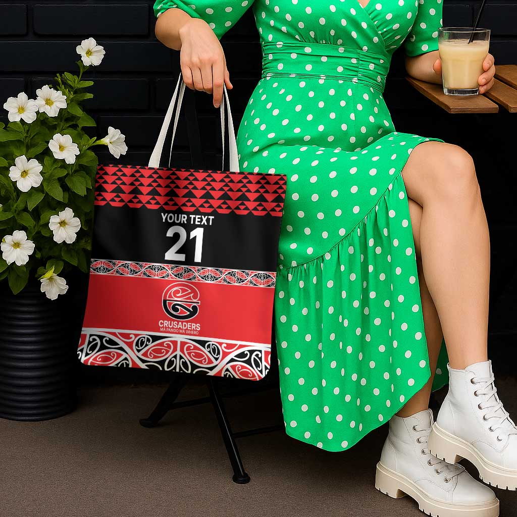 New Zealand Rugby Pacific Custom Tote Bag Whatumoana Maori Kowhaiwhai Pattern - Aussie Hoodie