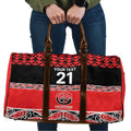 New Zealand Rugby Pacific Custom Travel Bag Whatumoana Maori Kowhaiwhai Pattern - Aussie Hoodie