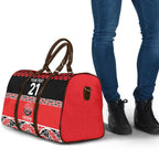 New Zealand Rugby Pacific Custom Travel Bag Whatumoana Maori Kowhaiwhai Pattern - Aussie Hoodie