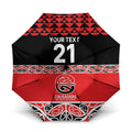 New Zealand Rugby Pacific Custom Umbrella Whatumoana Maori Kowhaiwhai Pattern - Aussie Hoodie