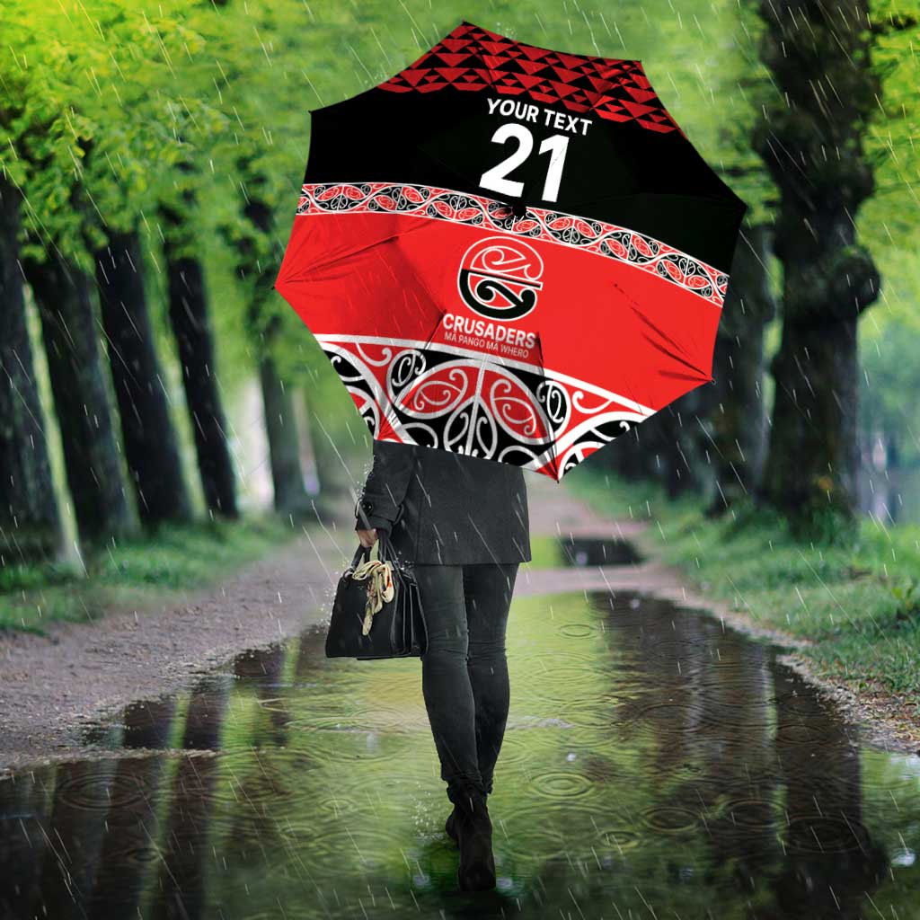New Zealand Rugby Pacific Custom Umbrella Whatumoana Maori Kowhaiwhai Pattern - Aussie Hoodie