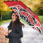 New Zealand Rugby Pacific Custom Umbrella Whatumoana Maori Kowhaiwhai Pattern - Aussie Hoodie