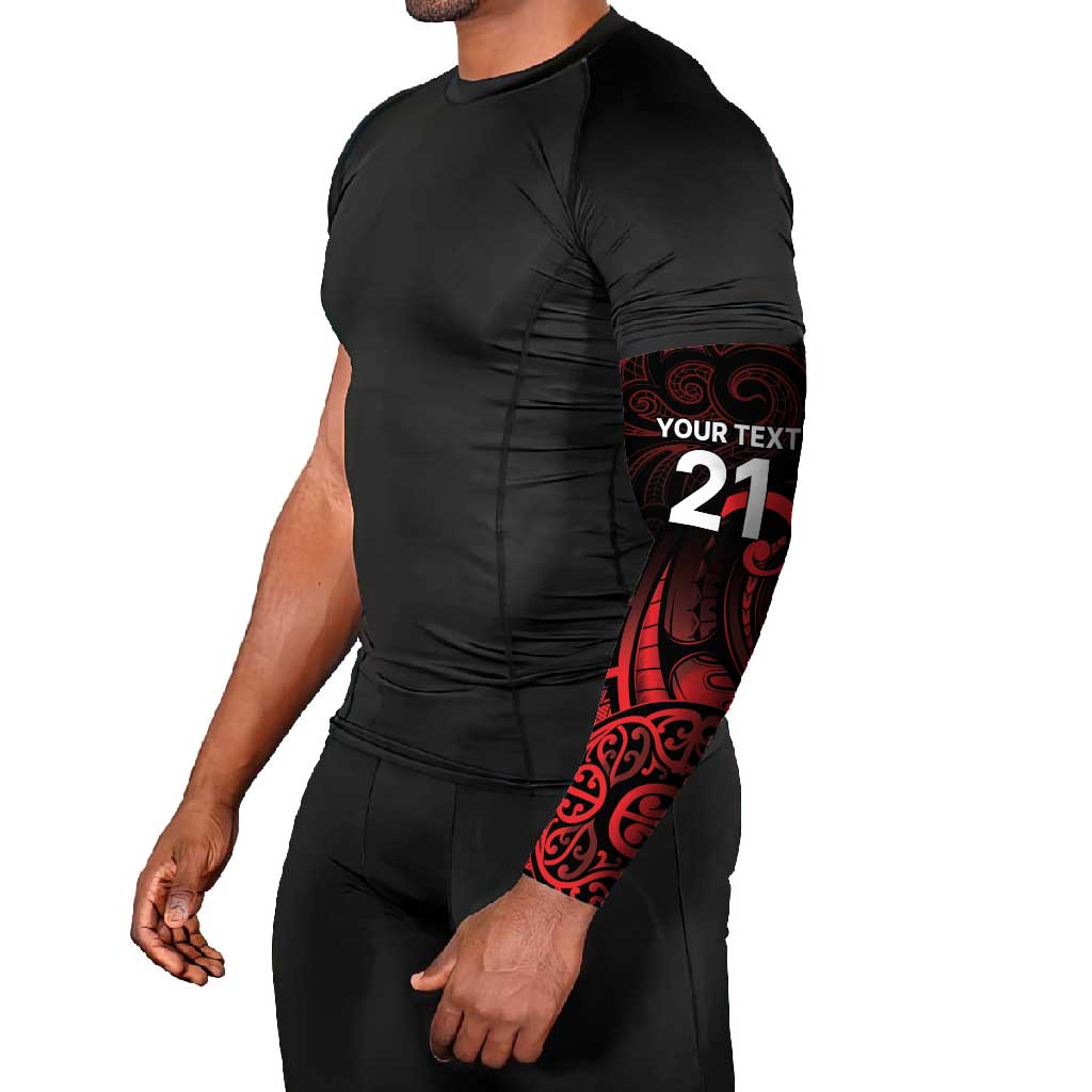 New Zealand Rugby Pacific Custom Arm Sleeves Whatumoana Maori Tribal Tattoo - Aussie Hoodie