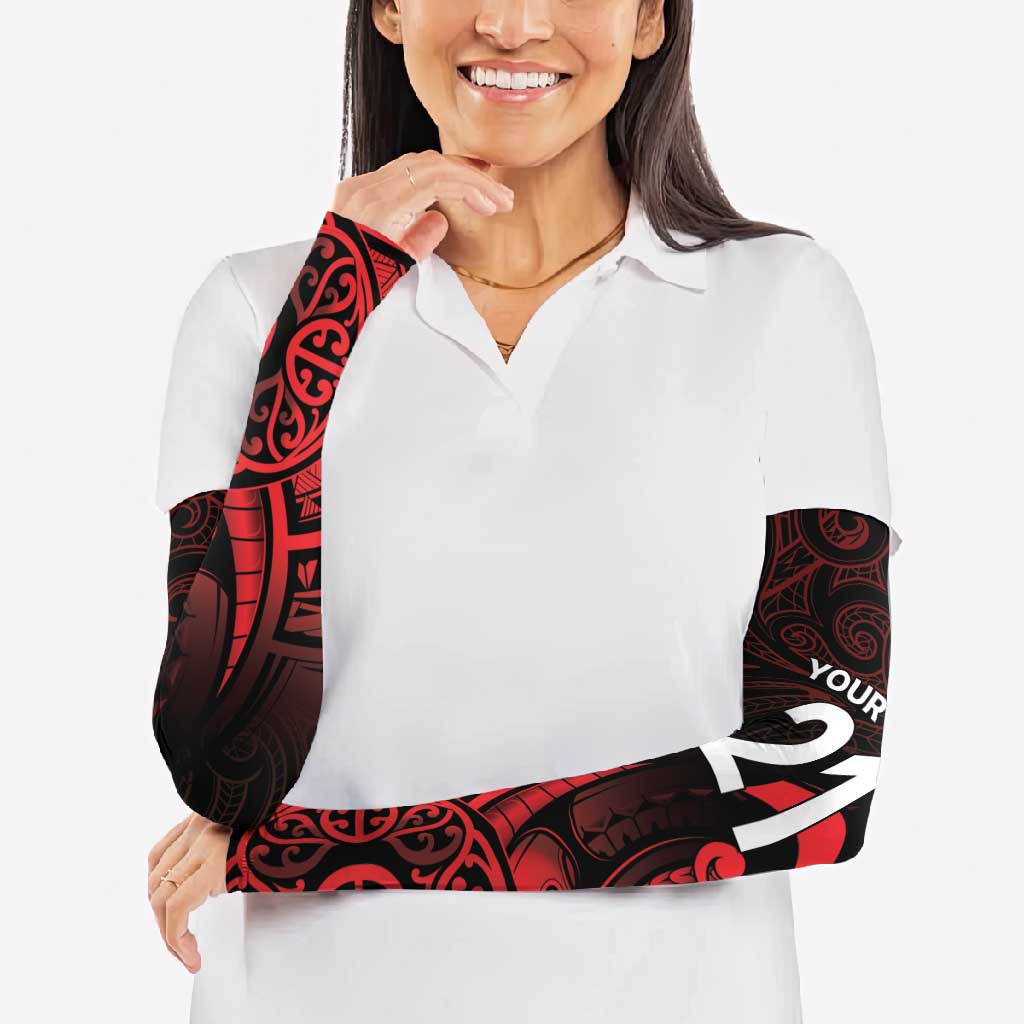 New Zealand Rugby Pacific Custom Arm Sleeves Whatumoana Maori Tribal Tattoo - Aussie Hoodie