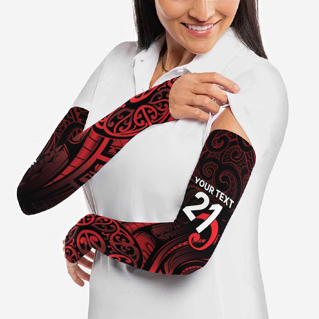New Zealand Rugby Pacific Custom Arm Sleeves Whatumoana Maori Tribal Tattoo - Aussie Hoodie