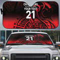 New Zealand Rugby Pacific Custom Auto Sun Shade Whatumoana Maori Tribal Tattoo - Aussie Hoodie