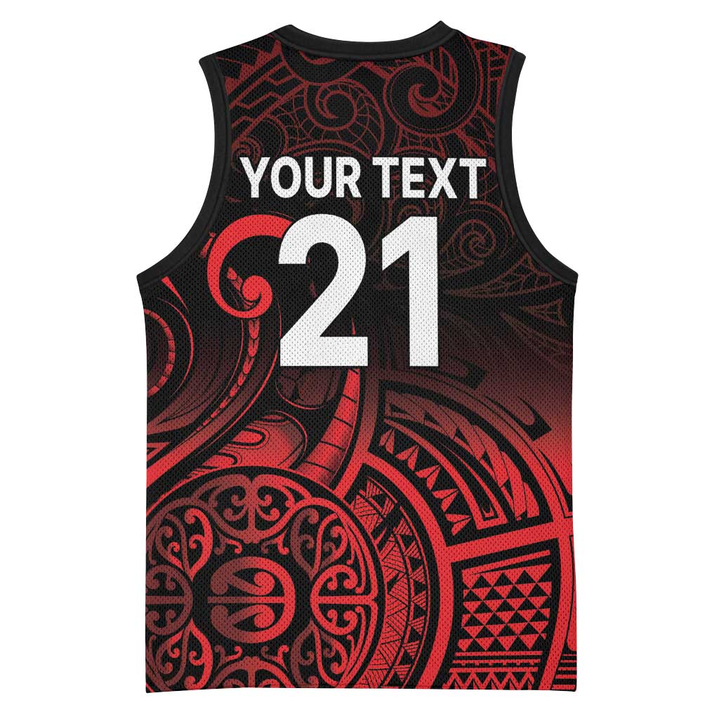 New Zealand Rugby Pacific Custom Basketball Jersey Whatumoana Maori Tribal Tattoo - Aussie Hoodie