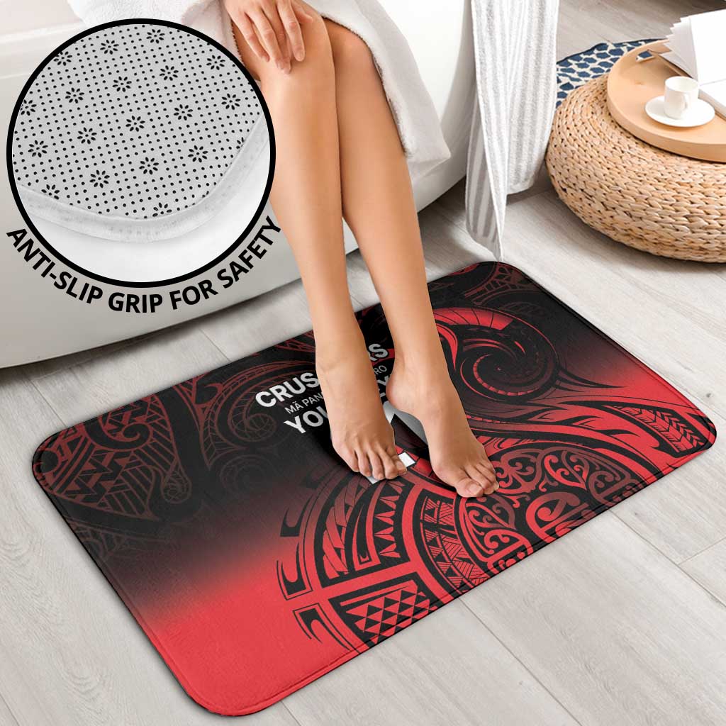 New Zealand Rugby Pacific Custom Bathroom Set Whatumoana Maori Tribal Tattoo - Aussie Hoodie