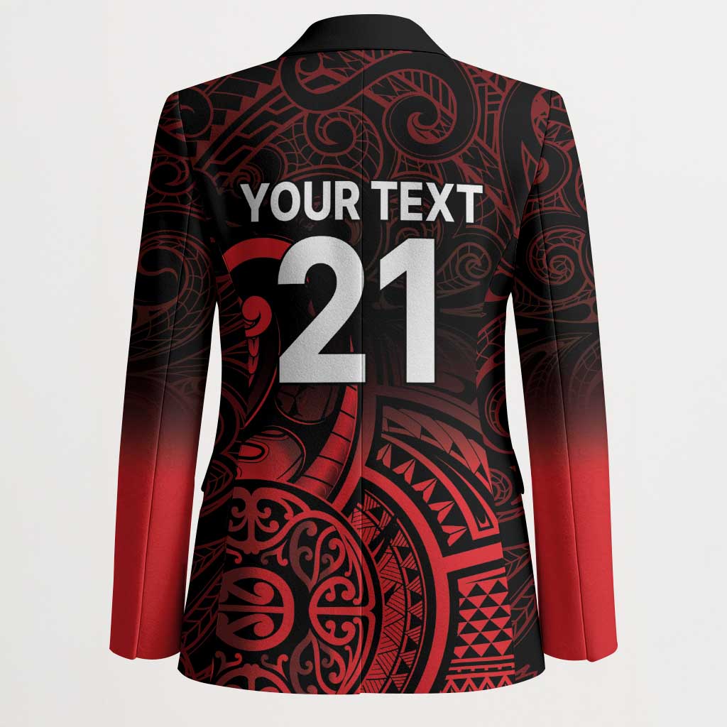 New Zealand Rugby Pacific Custom Blazer Whatumoana Maori Tribal Tattoo - Aussie Hoodie