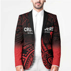 New Zealand Rugby Pacific Custom Blazer Whatumoana Maori Tribal Tattoo - Aussie Hoodie