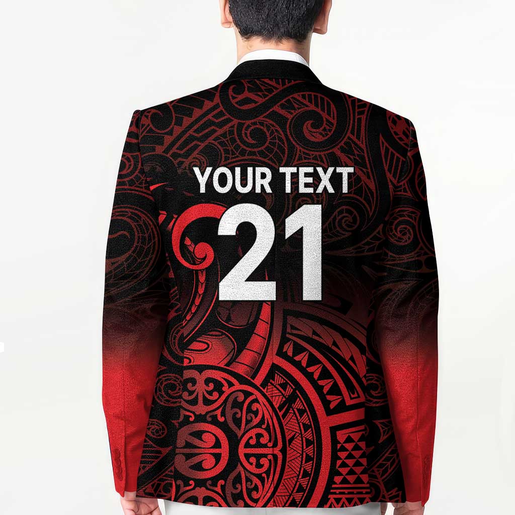 New Zealand Rugby Pacific Custom Blazer Whatumoana Maori Tribal Tattoo - Aussie Hoodie