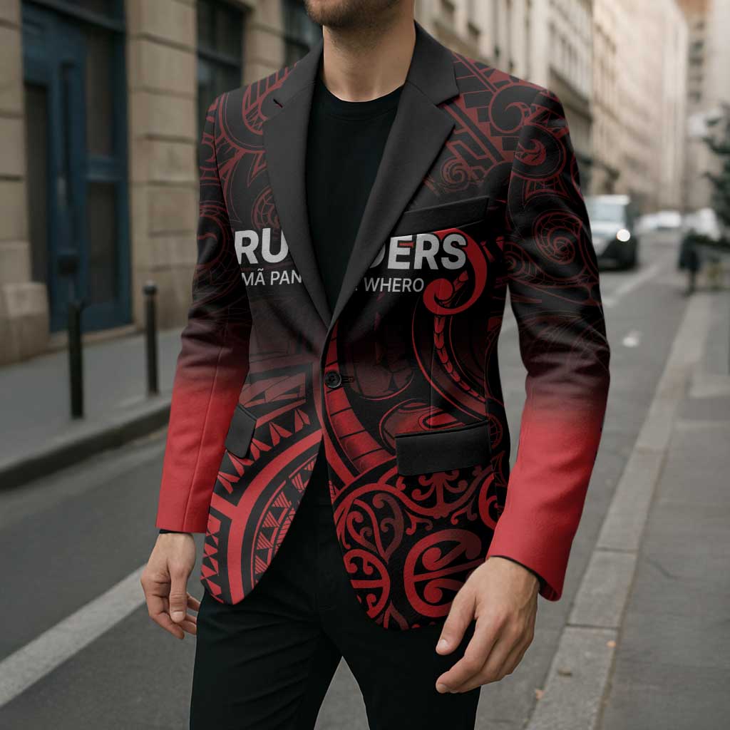 New Zealand Rugby Pacific Custom Blazer Whatumoana Maori Tribal Tattoo - Aussie Hoodie