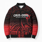 New Zealand Rugby Pacific Custom Bomber Puffer Jacket Whatumoana Maori Tribal Tattoo - Aussie Hoodie