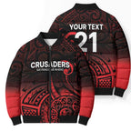New Zealand Rugby Pacific Custom Bomber Puffer Jacket Whatumoana Maori Tribal Tattoo - Aussie Hoodie