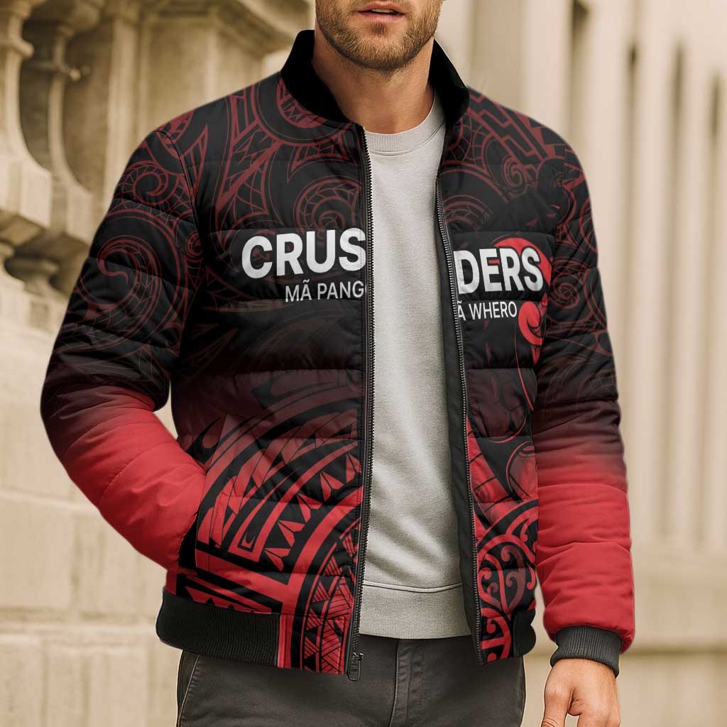 New Zealand Rugby Pacific Custom Bomber Puffer Jacket Whatumoana Maori Tribal Tattoo - Aussie Hoodie