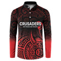 New Zealand Rugby Pacific Custom Button Sweatshirt Whatumoana Maori Tribal Tattoo