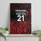 New Zealand Rugby Pacific Custom Canvas Wall Art Whatumoana Maori Tribal Tattoo