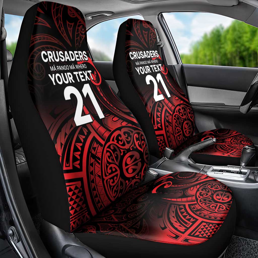 New Zealand Rugby Pacific Custom Car Seat Cover Whatumoana Maori Tribal Tattoo