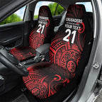 New Zealand Rugby Pacific Custom Car Seat Cover Whatumoana Maori Tribal Tattoo