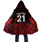 New Zealand Rugby Pacific Custom Cloak Whatumoana Maori Tribal Tattoo - Aussie Hoodie