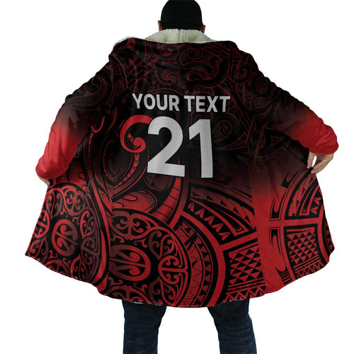 New Zealand Rugby Pacific Custom Cloak Whatumoana Maori Tribal Tattoo - Aussie Hoodie
