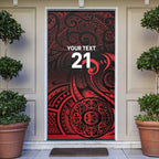 New Zealand Rugby Pacific Custom Door Cover Whatumoana Maori Tribal Tattoo - Aussie Hoodie