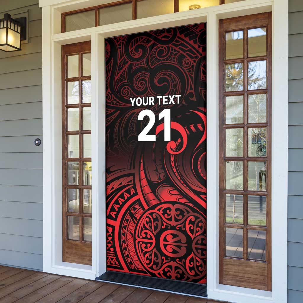 New Zealand Rugby Pacific Custom Door Cover Whatumoana Maori Tribal Tattoo - Aussie Hoodie