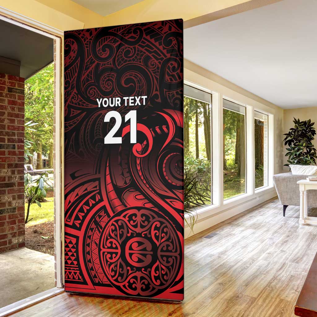 New Zealand Rugby Pacific Custom Door Cover Whatumoana Maori Tribal Tattoo - Aussie Hoodie