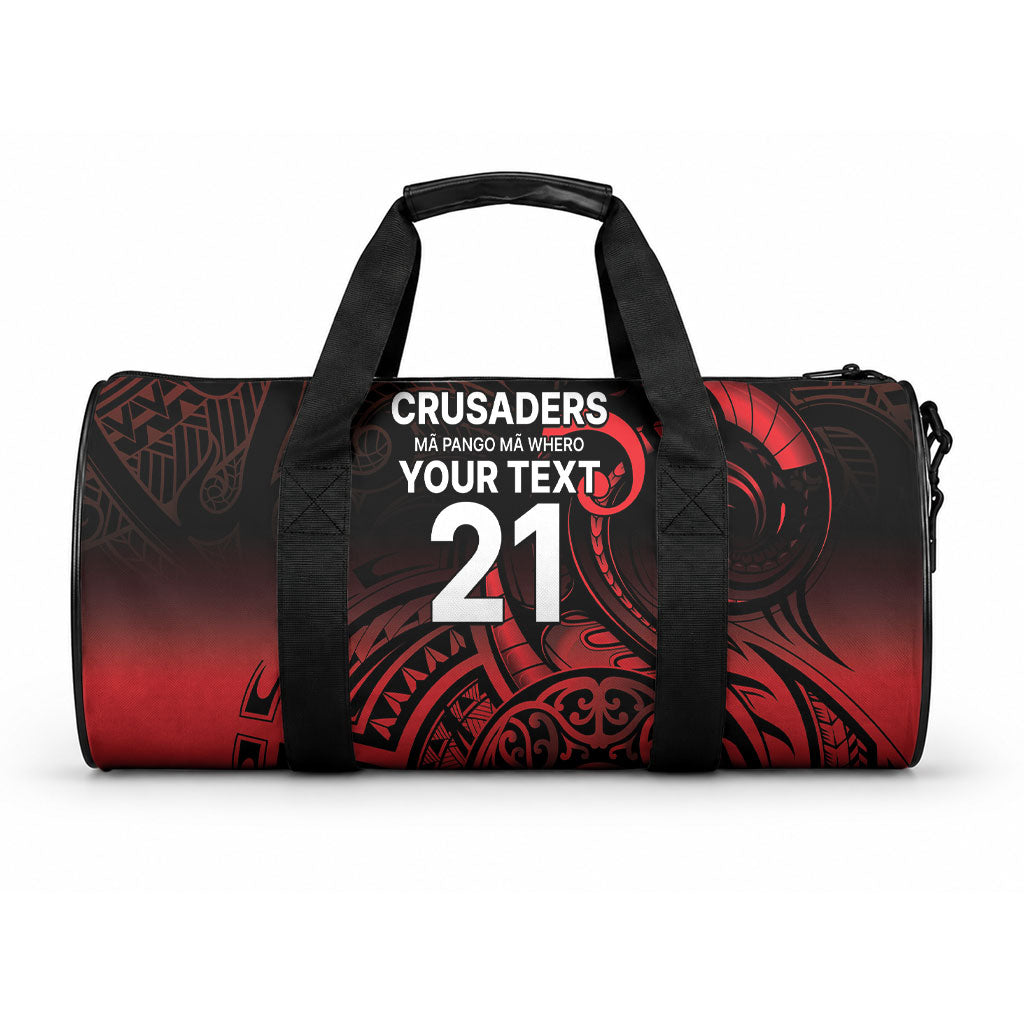 New Zealand Maori Rugby Pacific Custom Duffle Bag Whatumoana Maori Tribal Tattoo