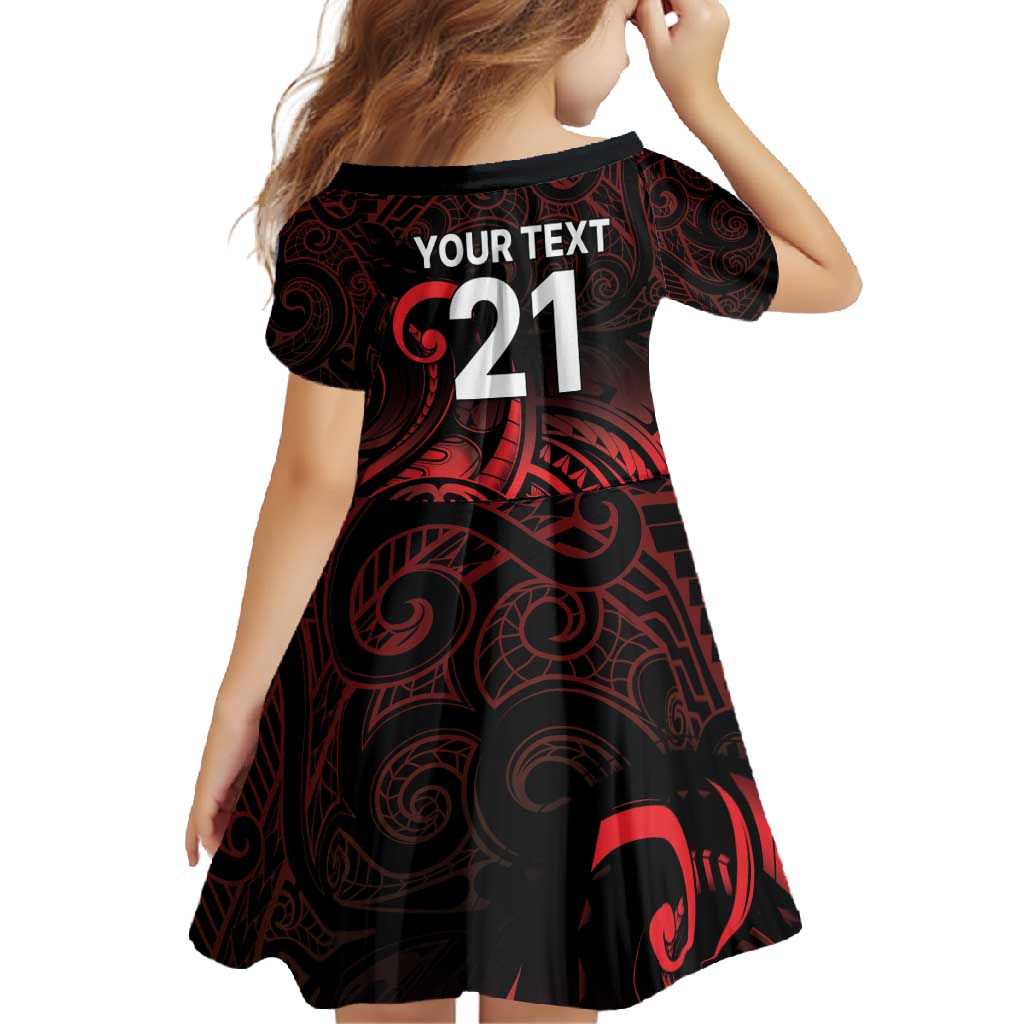 New Zealand Rugby Pacific Custom Family Matching Long Sleeve Bodycon Dress and Hawaiian Shirt Whatumoana Maori Tribal Tattoo