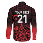 New Zealand Rugby Pacific Custom Family Matching Puletasi and Hawaiian Shirt Whatumoana Maori Tribal Tattoo