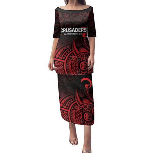 New Zealand Rugby Pacific Custom Family Matching Puletasi and Hawaiian Shirt Whatumoana Maori Tribal Tattoo