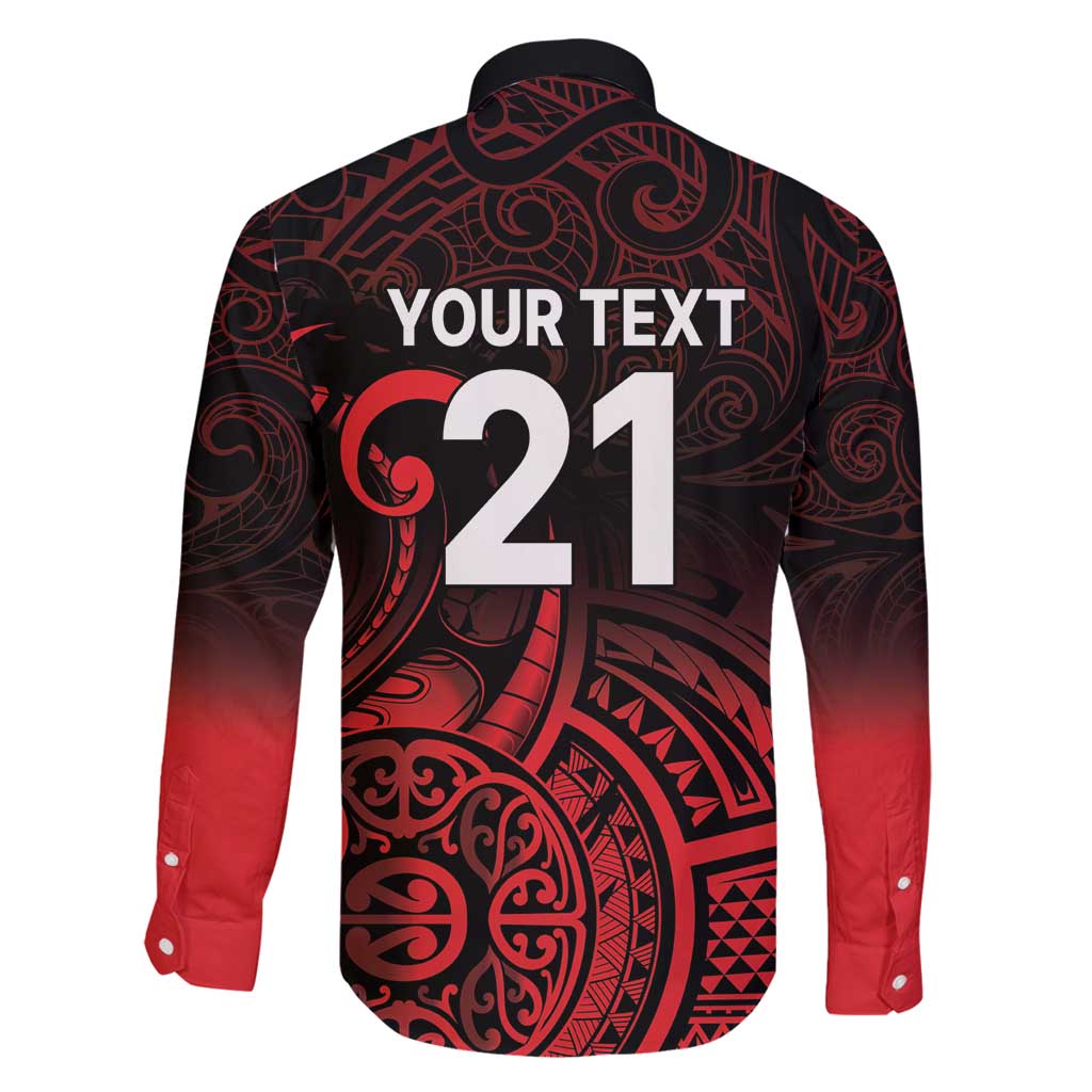 New Zealand Rugby Pacific Custom Family Matching Tank Maxi Dress and Hawaiian Shirt Whatumoana Maori Tribal Tattoo