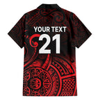 New Zealand Rugby Pacific Custom Hawaiian Shirt Whatumoana Maori Tribal Tattoo