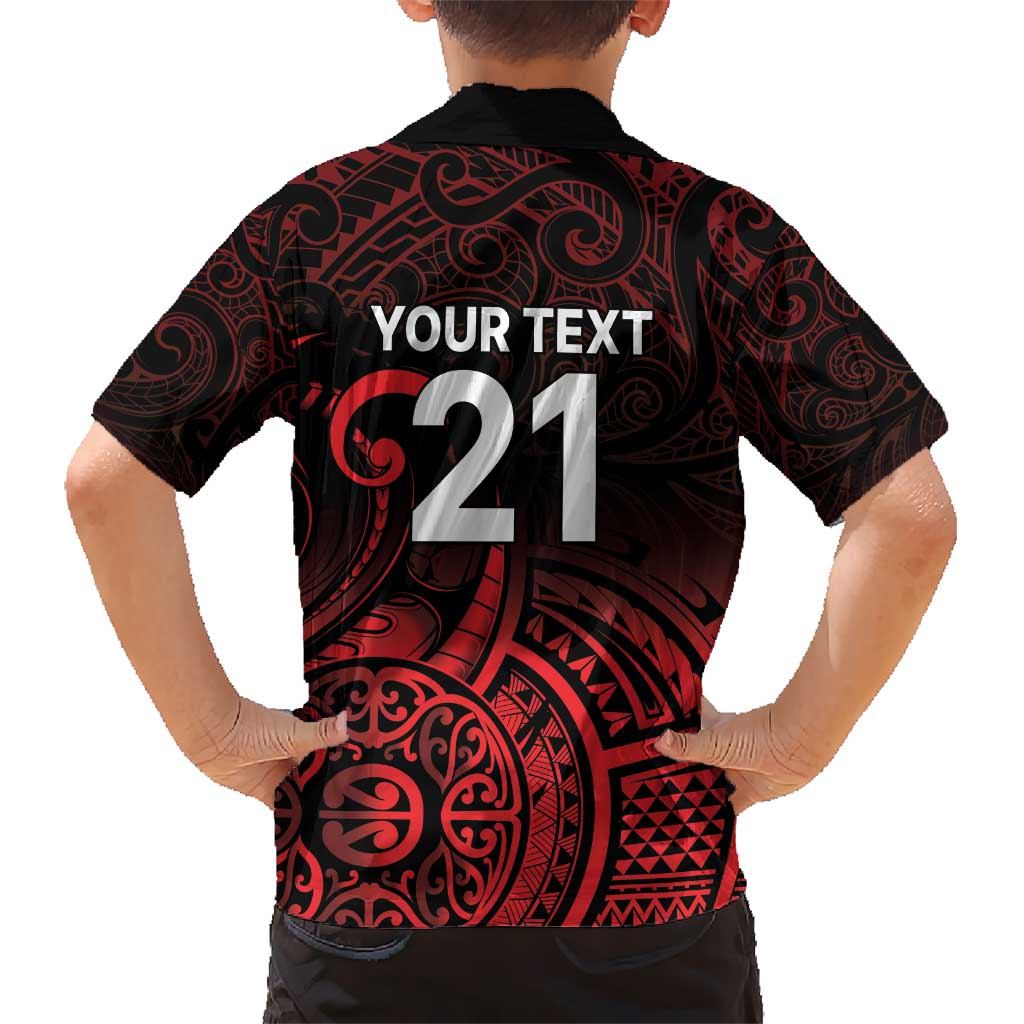 New Zealand Rugby Pacific Custom Hawaiian Shirt Whatumoana Maori Tribal Tattoo