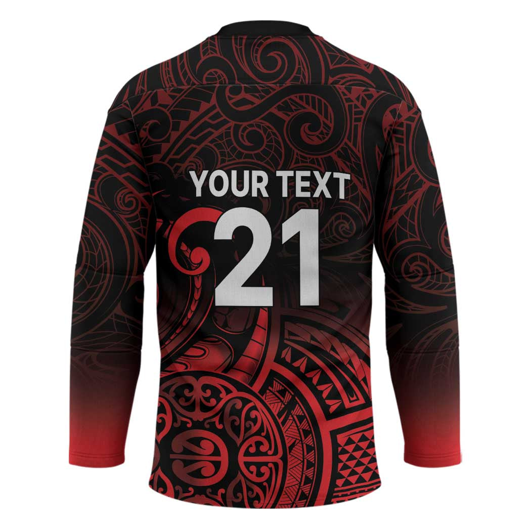 New Zealand Rugby Pacific Custom Hockey Jersey Whatumoana Maori Tribal Tattoo - Aussie Hoodie