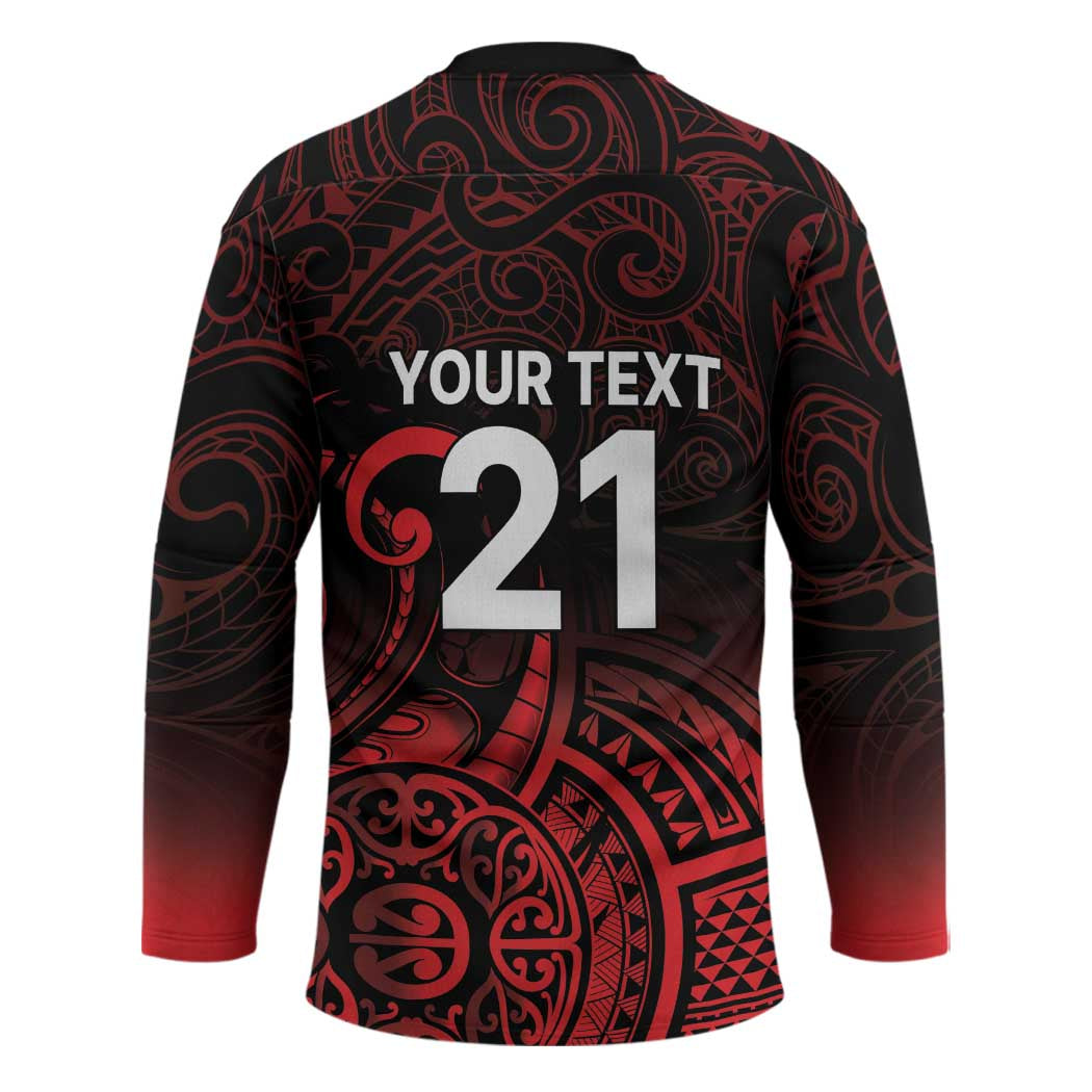 New Zealand Rugby Pacific Custom Hockey Jersey Whatumoana Maori Tribal Tattoo - Aussie Hoodie