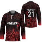 New Zealand Rugby Pacific Custom Hockey Jersey Whatumoana Maori Tribal Tattoo - Aussie Hoodie