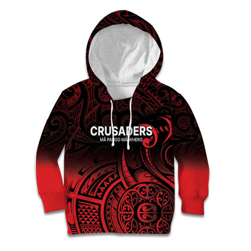 New Zealand Rugby Pacific Custom Kid Hoodie Whatumoana Maori Tribal Tattoo