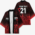 New Zealand Rugby Pacific Custom Kimono Whatumoana Maori Tribal Tattoo - Aussie Hoodie