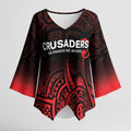 New Zealand Rugby Pacific Custom Kimono Sleeve Blouse Whatumoana Maori Tribal Tattoo - Aussie Hoodie