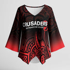 New Zealand Rugby Pacific Custom Kimono Sleeve Blouse Whatumoana Maori Tribal Tattoo - Aussie Hoodie