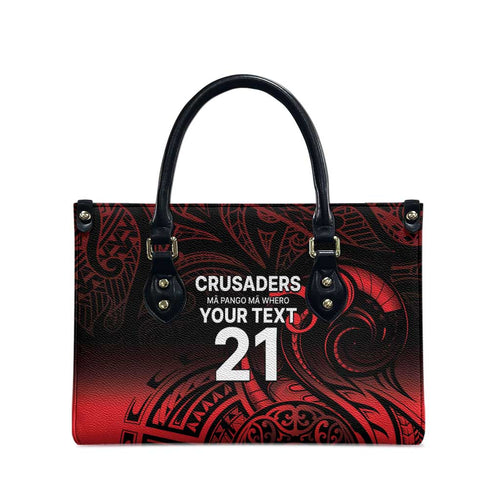 New Zealand Rugby Pacific Custom Leather Bag Whatumoana Maori Tribal Tattoo - Aussie Hoodie